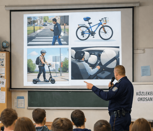 Közlekedésbiztonsági előadások iskolánkban